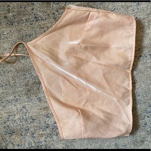 Nasty Gal Silk One shoulder crop top